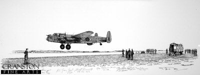 Lancaster Arrival by Graeme Lothian. [Original Drawing]