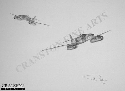 Messerschmitt 262 by Graeme Lothian. [Original Drawing]