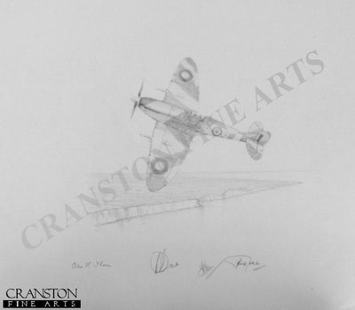 Spitfire - Fighting Lady by Graeme Lothian. [Original Drawing]