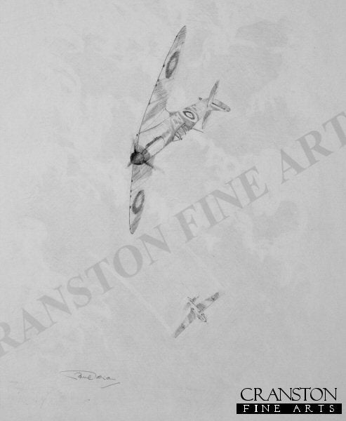 Dogfight - Battle of Britain by Graeme Lothian. [Original Drawing]