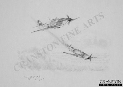 Hawker Hurricane - War Horse by Graeme Lothian. [Original Drawing]