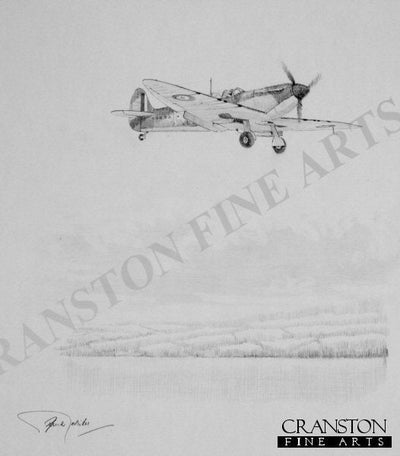 Supermarine Spitfire - Job Well Done by Graeme Lothian. [Original Drawing]
