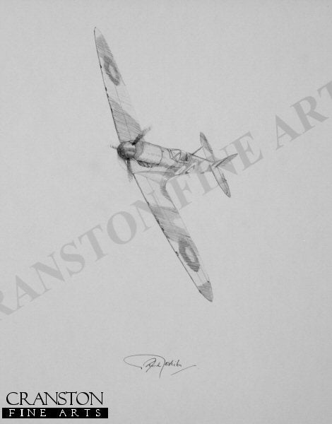 Bob Doe - Spitfire Ace by Graeme Lothian. [Original Drawing]