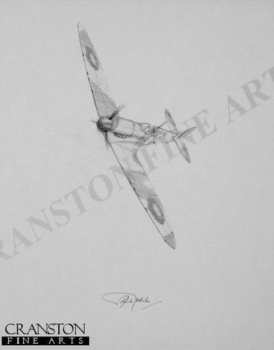 Bob Doe - Spitfire Ace by Graeme Lothian. [Original Drawing]
