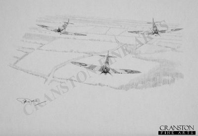 Tribute to the Spitfire Pilots by Graeme Lothian. [Original Drawing]