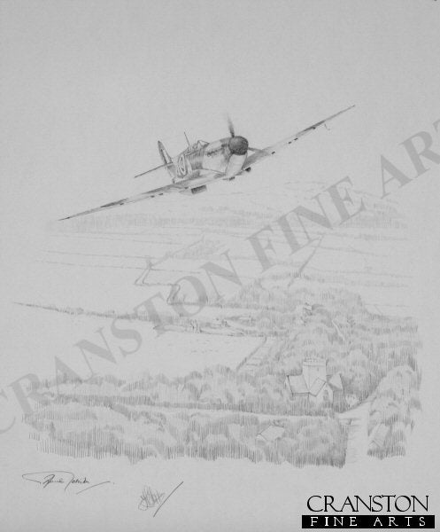 Polish Spitfire by Graeme Lothian. [Original Drawing]