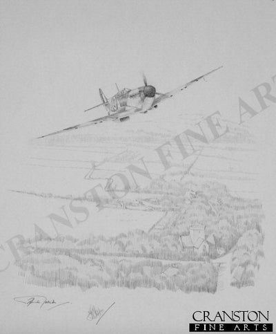 Polish Spitfire by Graeme Lothian. [Original Drawing]