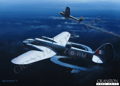 Blenheim Mk.IVF of No.68 Sqn by Ivan Berryman. [Postcard]