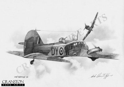 Avro Anson by Ivan Berryman. [Original Drawing]