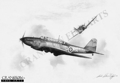 Fairey Battle Mk.I by Ivan Berryman. [Original Drawing]