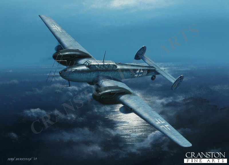 Messerschmitt Bf.110G4b/R3 by Ivan Berryman. [Postcard]