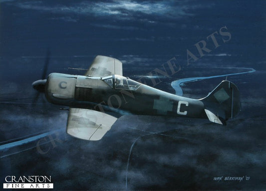 Focke-Wulf Fw190A-5/U8 by Ivan Berryman. [Original Painting]