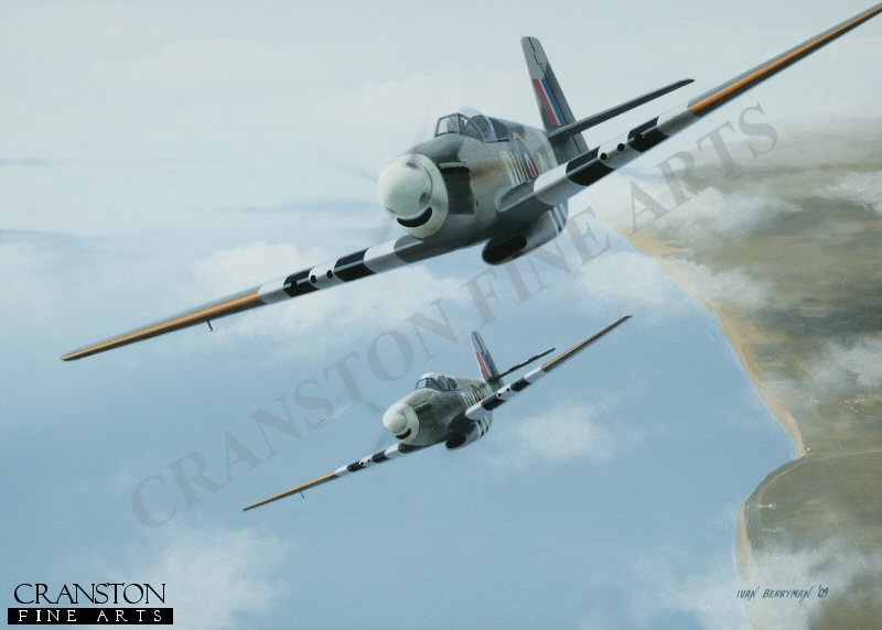 Mustang Mk.III by Ivan Berryman. [Original Painting]
