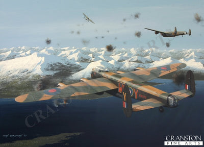 Raid on the Tirpitz by Ivan Berryman. [Postcard]