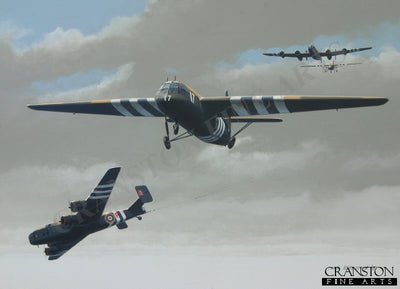 D-Day Invasion : Tribute to the Glider Troops by Ivan Berryman. [Postcard]