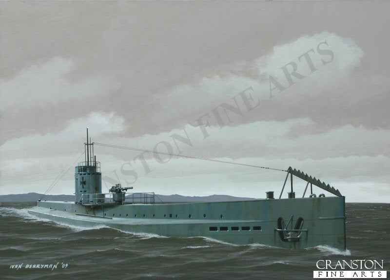 Kapitanleutnant Lothar von Arnauld de la Periere, U-35 by Ivan Berryman. [Postcard]