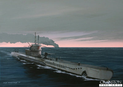 U-552 by Ivan Berryman. [Postcard]