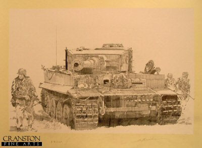 Tiger on the Prowl by Jason Askew. [Original Drawing]