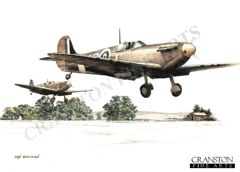 41 Squadron Spitfires by Ivan Berryman. [Postcard]