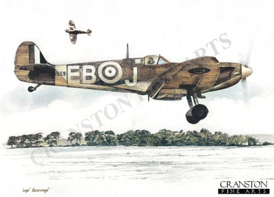 Sqn Ldr Maurice Brown - No.41 Sqn by Ivan Berryman [Postcard]