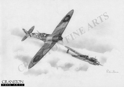 Dornier&#39;s Demise by Ivan Berryman. [Original Drawing]