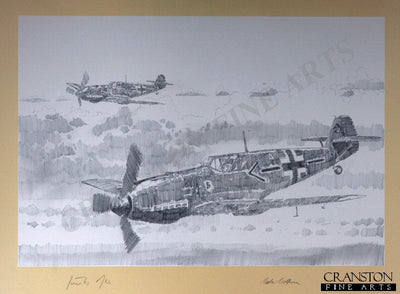 Me109 - Adolf Galland by Jason Askew. [Original Drawing]