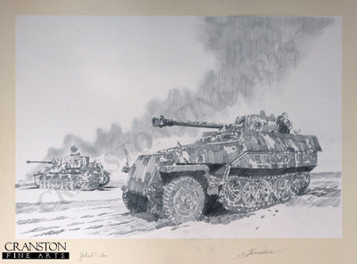 Pak40 Mounted on SPW Half-Track by Jason Askew. [Original Drawing]