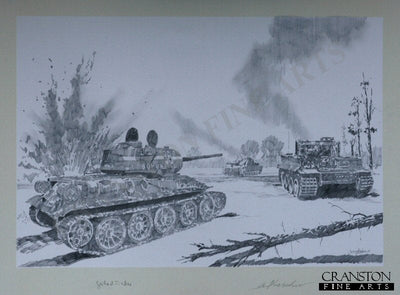 Michael Wittmann - Battle of Kursk by Jason Askew. [Original Drawing]