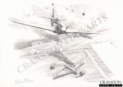 Major Urban &#39;Ben&#39; Drew - First Victory by Brian Bateman. [Original Drawing]