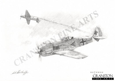 Erich Rudorffer - Eastern Front Ace by Brian Bateman. [Original Drawing]