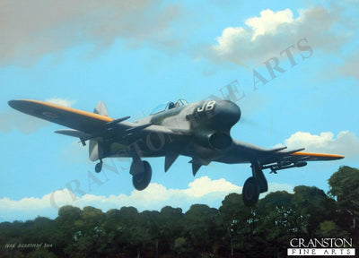 Airborne in JB1 by Ivan Berryman. [Postcard]