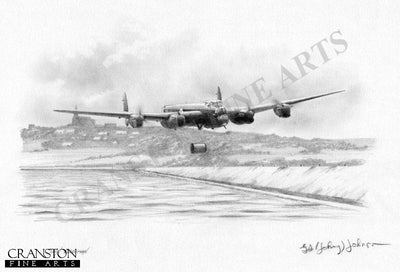 Attack on the Sorpe by Ivan Berryman. [Original Drawing]