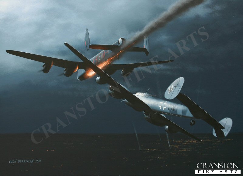 Incident over Mannheim by Ivan Berryman. [Postcard]