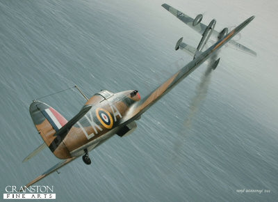 Tribute to Flt Lt Ian R Gleed by Ivan Berryman. [Postcard]