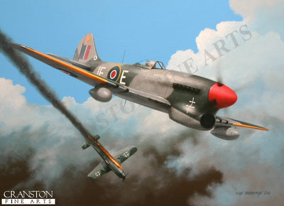 Tribute to Flt Lt Pierre Clostermann by Ivan Berryman. [Postcard]