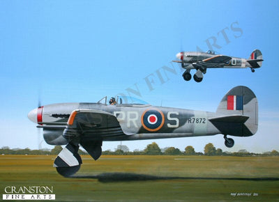 Red Section Scramble by Ivan Berryman. [Postcard]