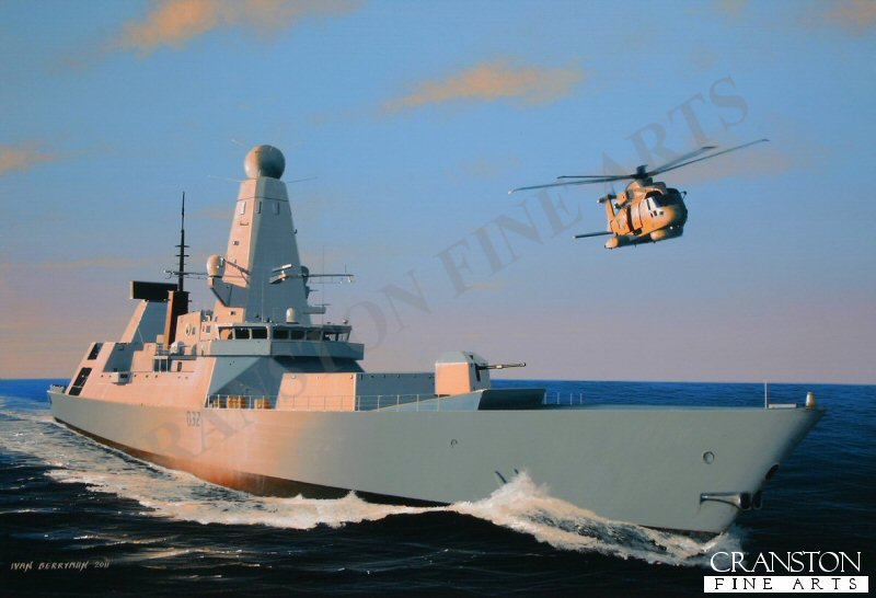 HMS Daring by Ivan Berryman. [Original Painting]