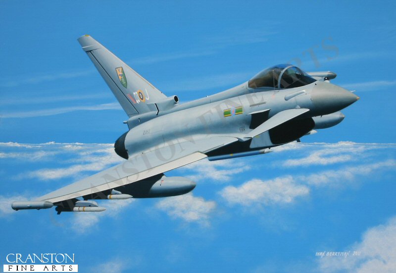 3 Squadron Typhoon, Operation ELLAMY, Libya 2011 by Ivan Berryman. [Original Painting]