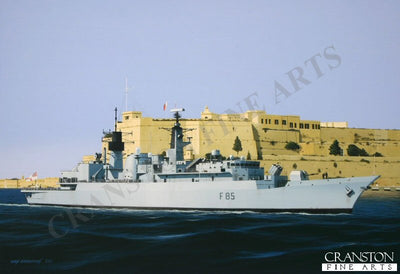 HMS Cumberland by Ivan Berryman. [print]