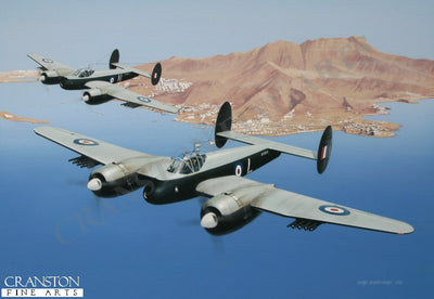 8 Sqn Bristol Brigands by Ivan Berryman. [Original Painting]