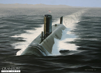 HMS Trafalgar by Ivan Berryman. [Postcard]