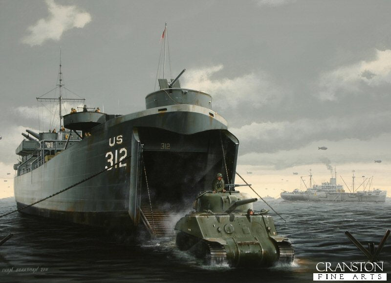 LCT 312 by Ivan Berryman. [Postcard]