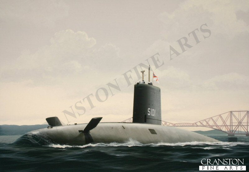 HMS Dreadnought S101 by Ivan Berryman. [Original Painting]