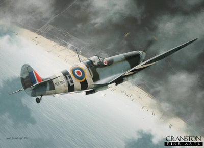 Tribute to Air Vice Marshal James Edgar &#39;Johnnie&#39; Johnson by Ivan Berryman. [Postcard]
