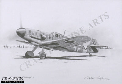 Gunther Rall - Me109 Ace by Ivan Berryman. [Original Drawing]