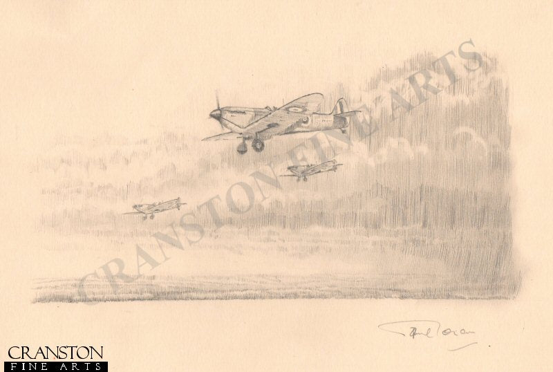 Spitfires by Graeme Lothian. [Original Drawing]