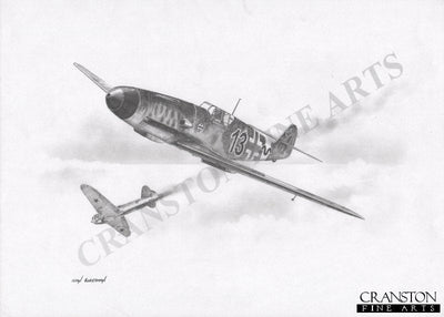 Tribute to Gunther Rall by Ivan Berryman. [Original Drawing]