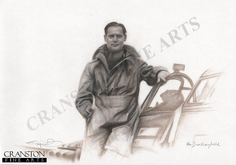 Douglas Bader by Stephen Doig. [Original Drawing]
