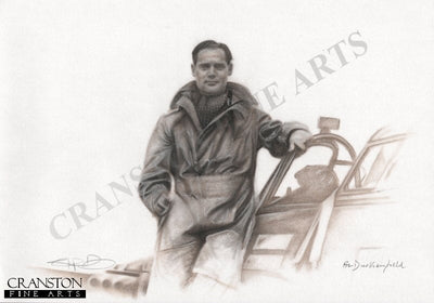 Douglas Bader by Stephen Doig. [Original Drawing]