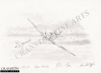 Battle of Britain - Tribute to the Luftwaffe Aces by Graeme Lothian. [Original Drawing]